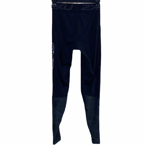 Men’s 2XU Accelerate Compression Tights Black & Camo (Large Tall) - Picture 7 of 14